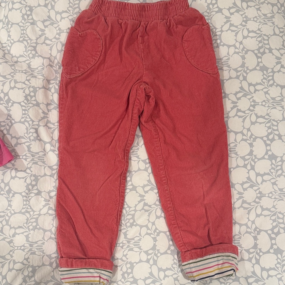 Mini Boden Pink Corduroy Pants